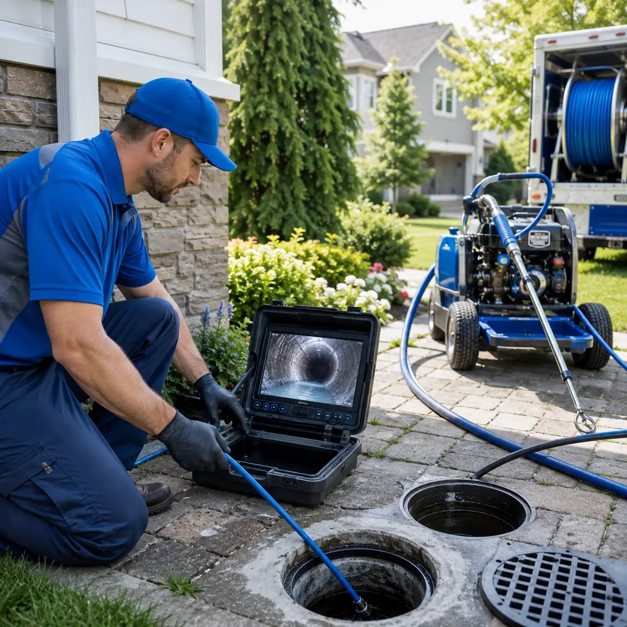 Outdoor drain cleaning professionals serving Hunters, WA